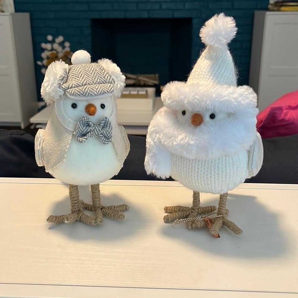 Christmas snow birds